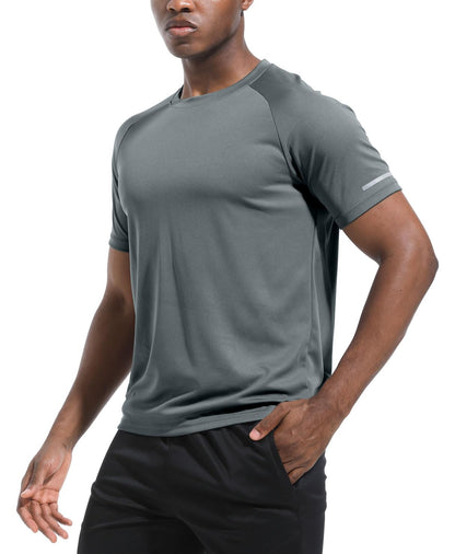 Boyzn 1, 3 or 5 Pack Men's Workout Running Shirts, Dry Fit Moisture Wicking T-Shirts, Sports Gym Athletic Short Sleeve Shirts