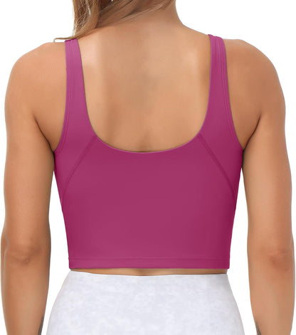 Women’s Longline Sports Bra Wirefree Padded