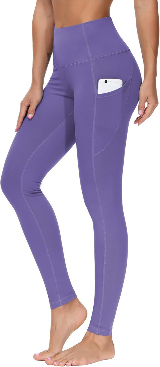 THE GYM PEOPLE Thick High Waist Yoga Pants with Pockets