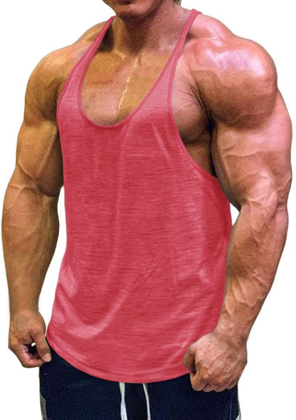 Muscle Cmdr Men's Bodybuilding Stringer Tank Tops 1 or 3 Pack