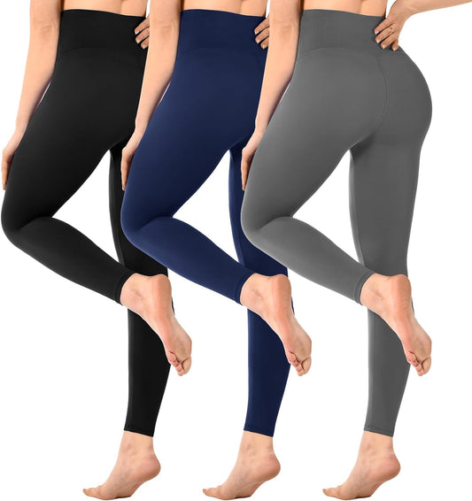 SINOPHANT Pack of 3 Women's High Waist Leggings