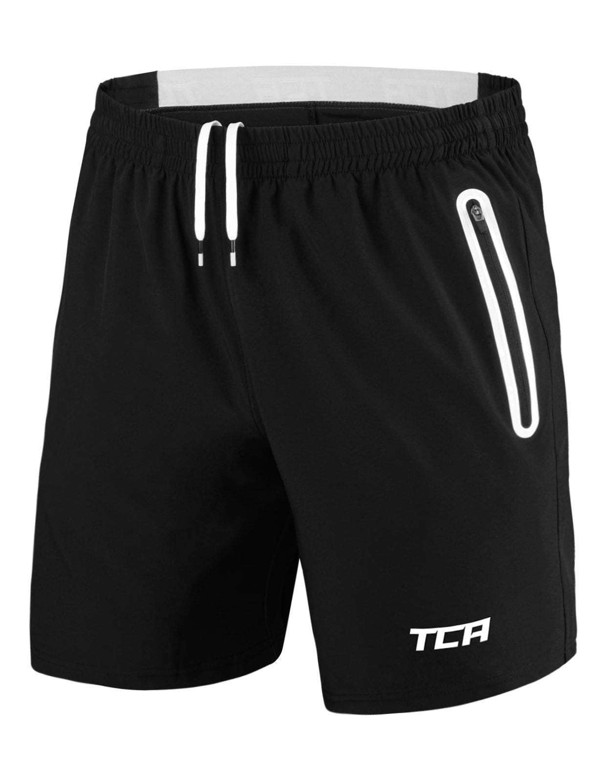 TCA Elite Tech Lightweight Mens Running Shorts Men Gym Shorts with Zip Pockets