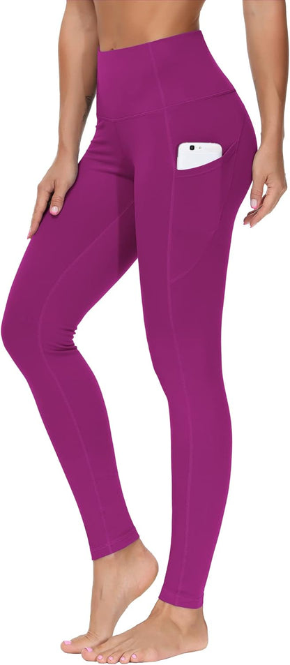 THE GYM PEOPLE Thick High Waist Yoga Pants with Pockets