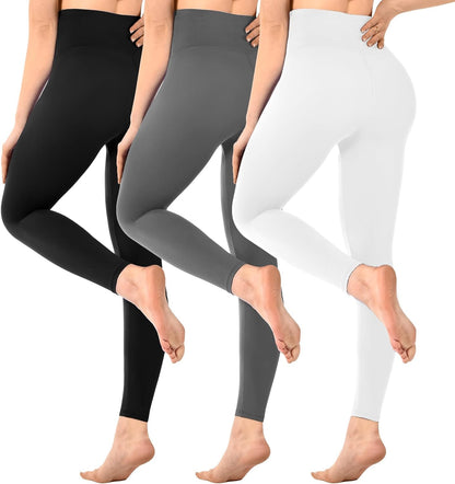 SINOPHANT Pack of 3 Women's High Waist Leggings
