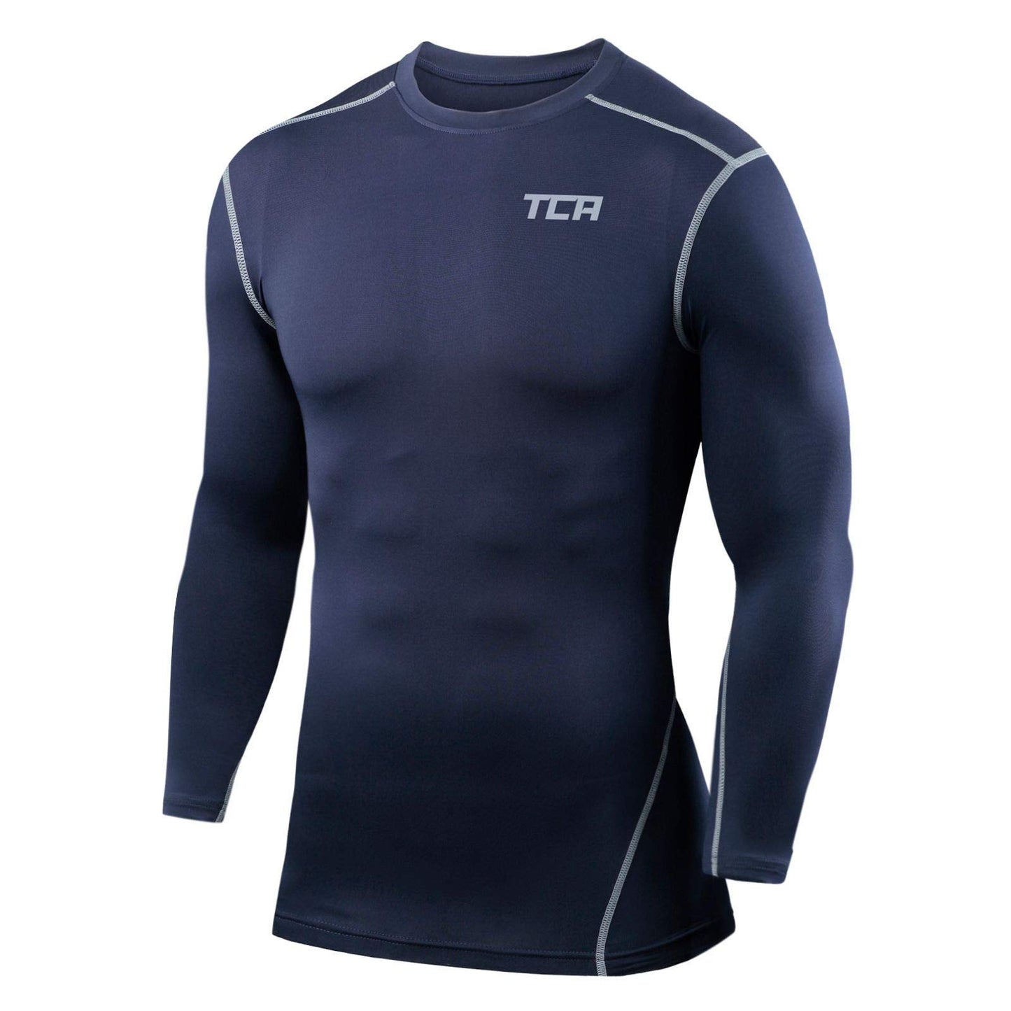 TCA Boys Pro Performance Compression Shirt Long Sleeve Top Compression Tops for Boys Base Layers Boys