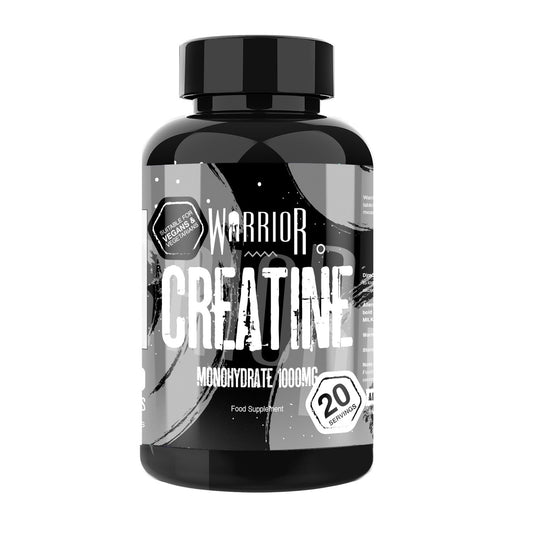 Warrior Creatine Monohydrate Tablets – 3000mg Per Serving – Supplement for Performance – Supports Muscle Growth – Unflavoured – Suitable for Men & Women – Vegan & Vegetarian Friendly (60 Capsules)