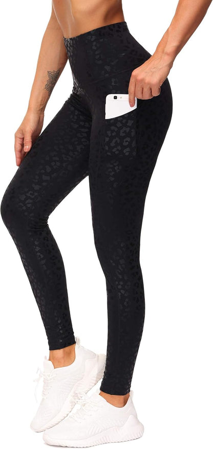 THE GYM PEOPLE Thick High Waist Yoga Pants with Pockets