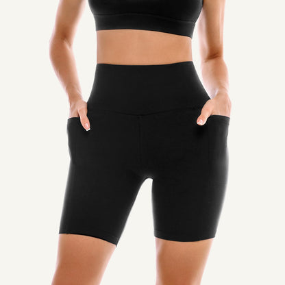 2 Pack Womens Biker Shorts with Pockets