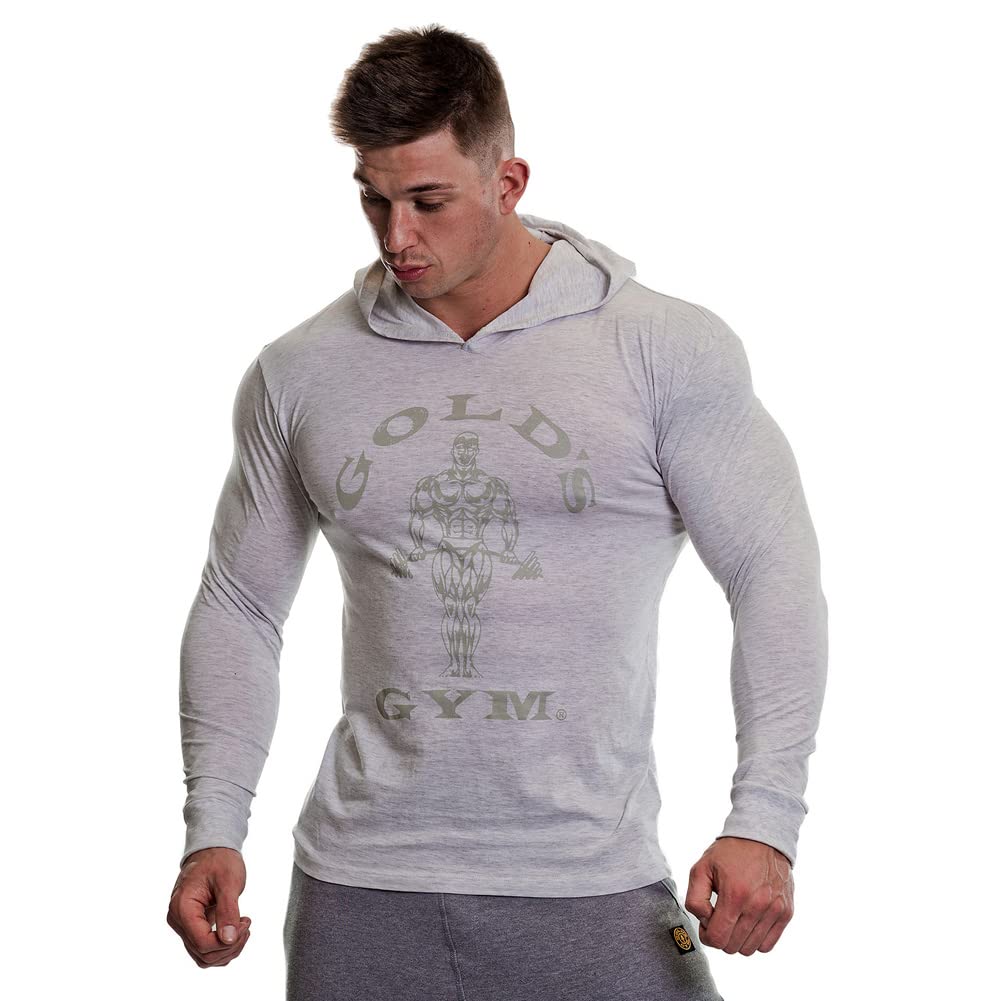 Gold's Gym Men's Workout Training Hooded Long Sleeve Sweat Top