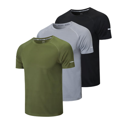1/3 Pack Mens Athletic Running T-Shirts