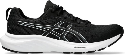 Asics Men's Gel-Contend 9 Sneaker, Black White, 8.5 UK