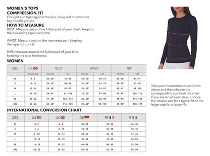 TCA Super Thermal Long Sleeve Women Running, Ski Base Layer - Compression Shirts Woman, Workout Tops for Women