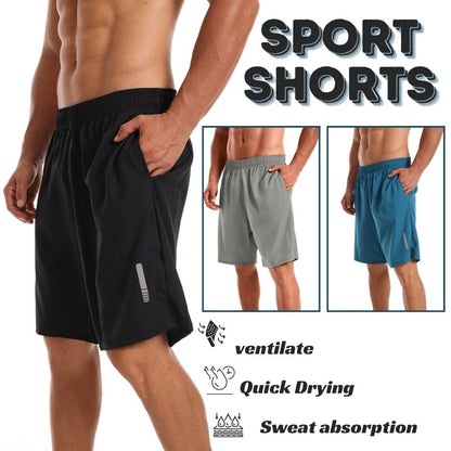 fovdtaa 3 Pack Mens Sports Shorts Quick Dry Shorts Gym Running Workout Activewear Men Running Shorts