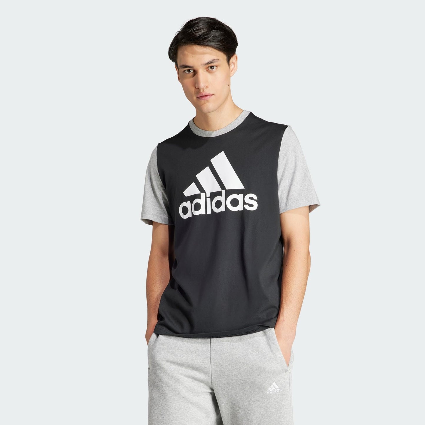 adidas Men's Essentials Single Jersey Big Logo Tee T-Shirt