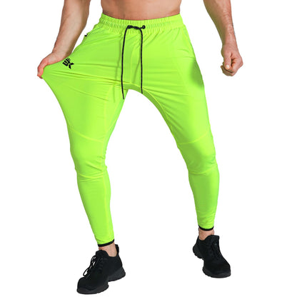 BROKIG Mens Stretch Running Tracksuit Bottoms