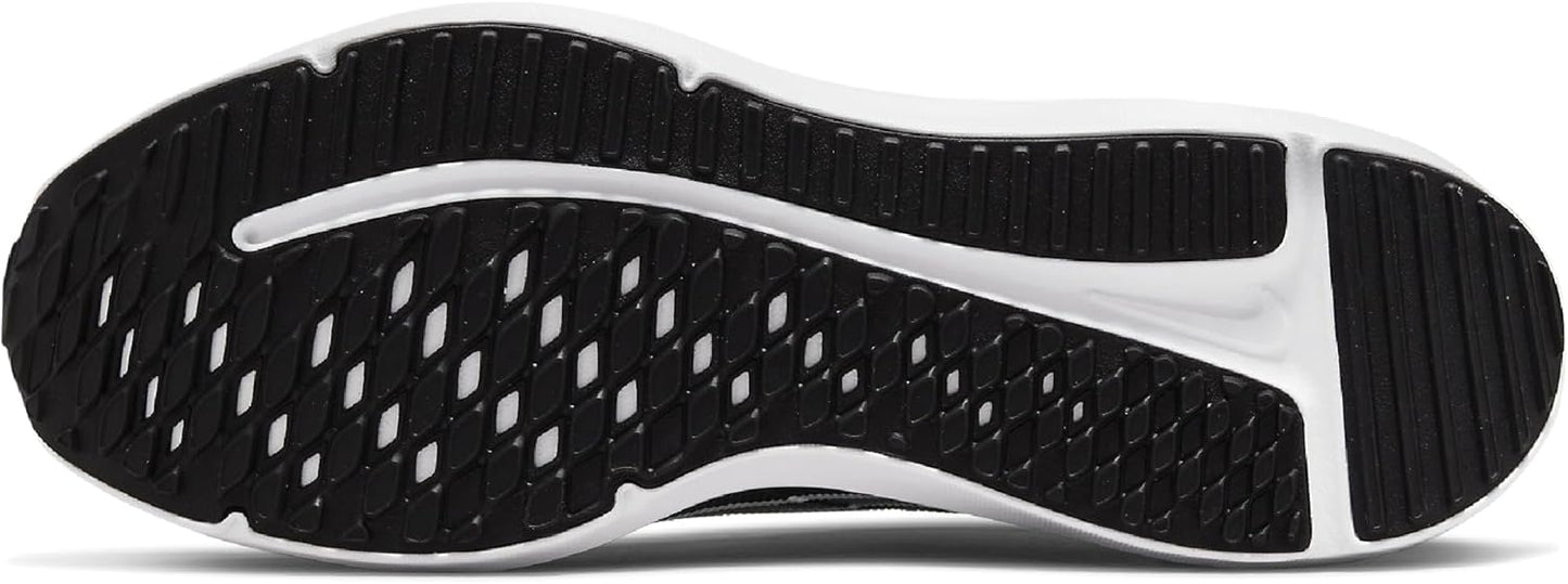 NIKE Men's Downshifter 12 Sneaker, Black White Dk Smoke Grey Pure Platinum, 8.5 UK