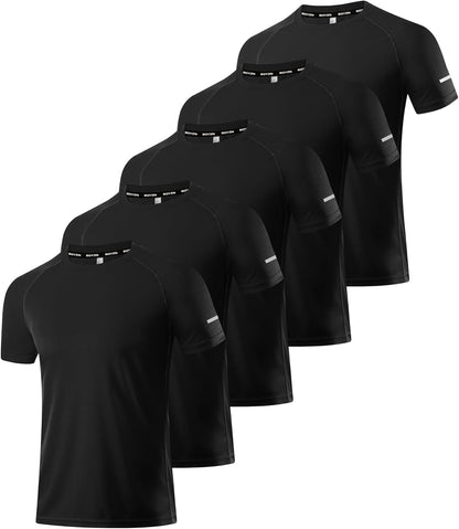 Boyzn 1, 3, 5 or 7 Pack Men's Workout Running Shirts