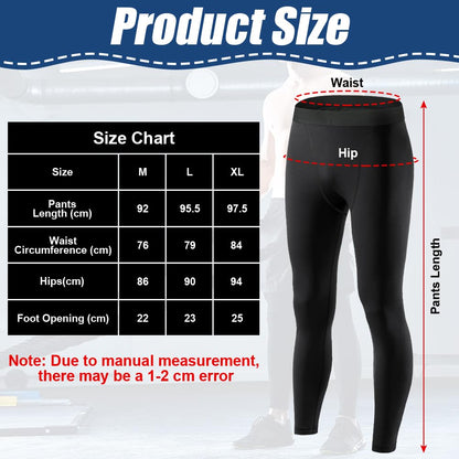AUYAO Men's Compression Tights Leggings