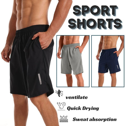 fovdtaa 3 Pack Mens Sports Shorts Quick Dry Shorts Gym Running Workout Activewear Men Running Shorts