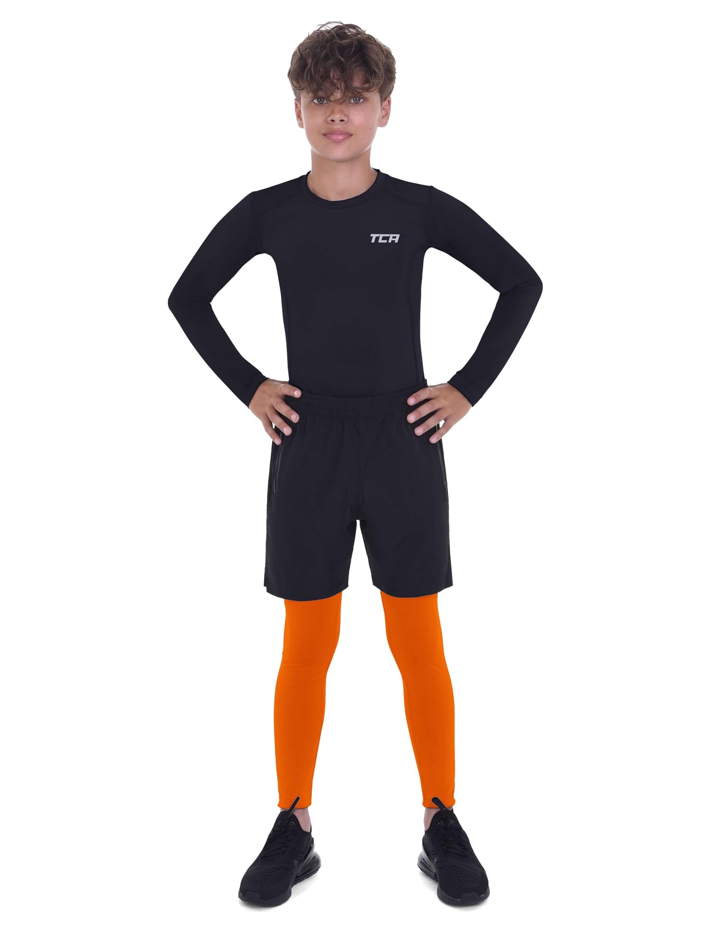 TCA Men Boys Pro Performance Compression Leggings Thermal Base Layer Tights