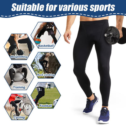 AUYAO Men's Compression Tights Leggings