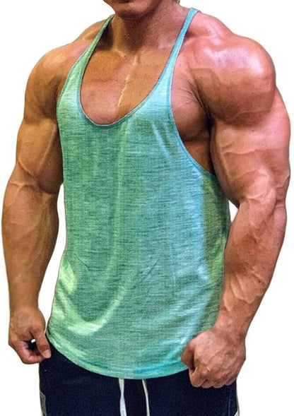 Muscle Cmdr Men's Bodybuilding Stringer Tank Tops 1 or 3 Pack