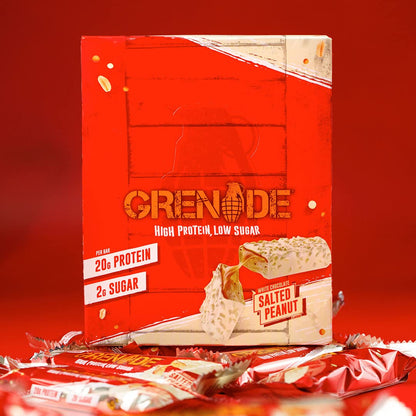 Grenade High Protein, Low Sugar Bar - White Chocolate Cookie, 12 x 60 g