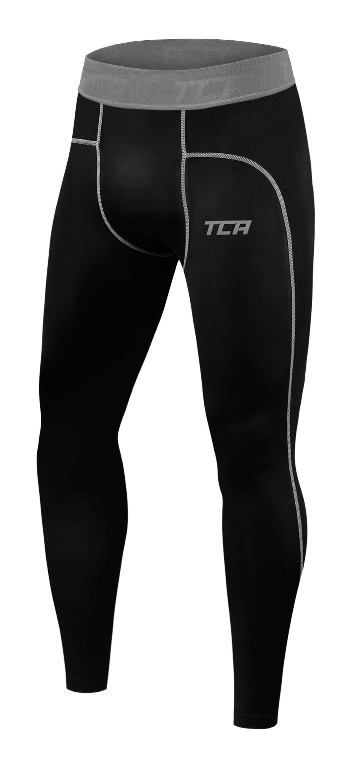 TCA Men Boys Pro Performance Compression Leggings Thermal Base Layer Tights