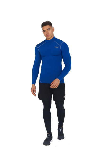 TCA Boys' Pro Performance Compression Base Layer Long Sleeve Top - Mock Neck