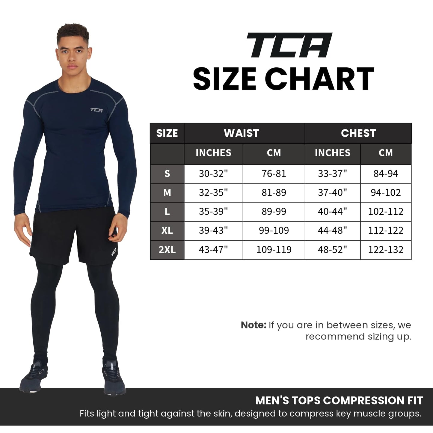 TCA Boys Pro Performance Compression Shirt Long Sleeve Top Compression Tops for Boys Base Layers Boys