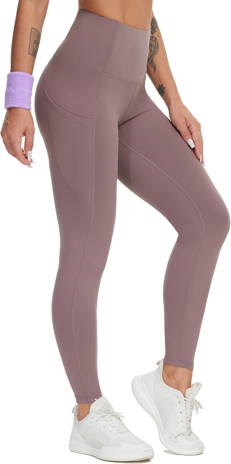 THE GYM PEOPLE Thick High Waist Yoga Pants with Pockets
