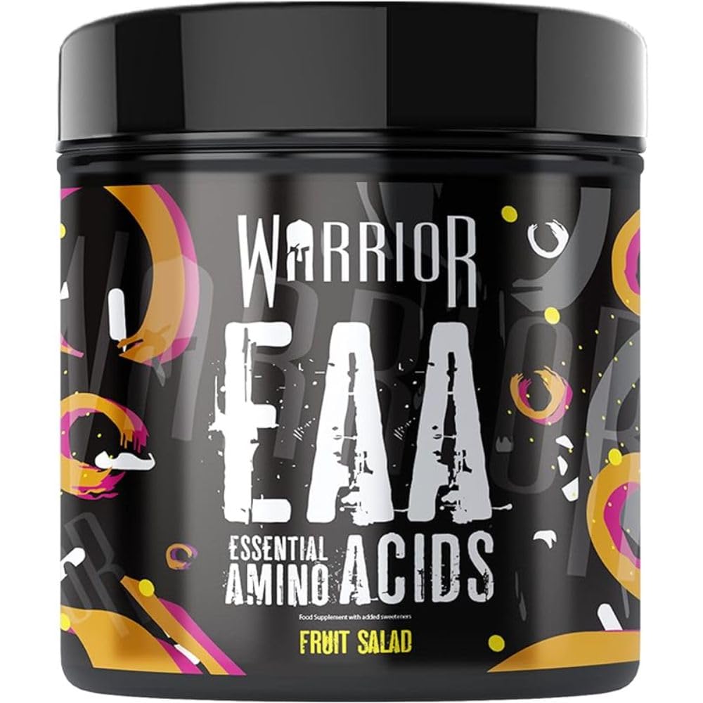 Warrior EAA - Essential Amino Acids - 360g - Provides Exceptional Support for Recovery & Muscle Soreness - Formula Includes Cyclic Dextrin, Taurine and More, Blue Raspberry