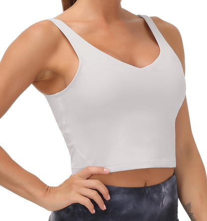 THE GYM PEOPLE Womens Sports Bra Longline Wirefree