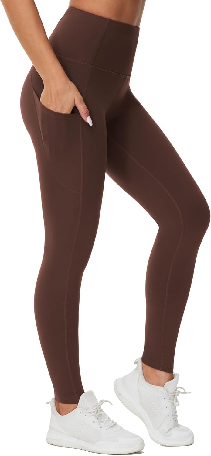 THE GYM PEOPLE Thick High Waist Yoga Pants with Pockets
