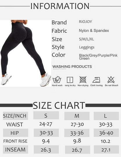 RIOJOY Scrunch Seamless Leggings