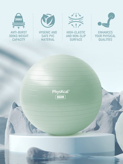 PhysKcal Gym Ball 55-85cm Exercise Swiss Ball