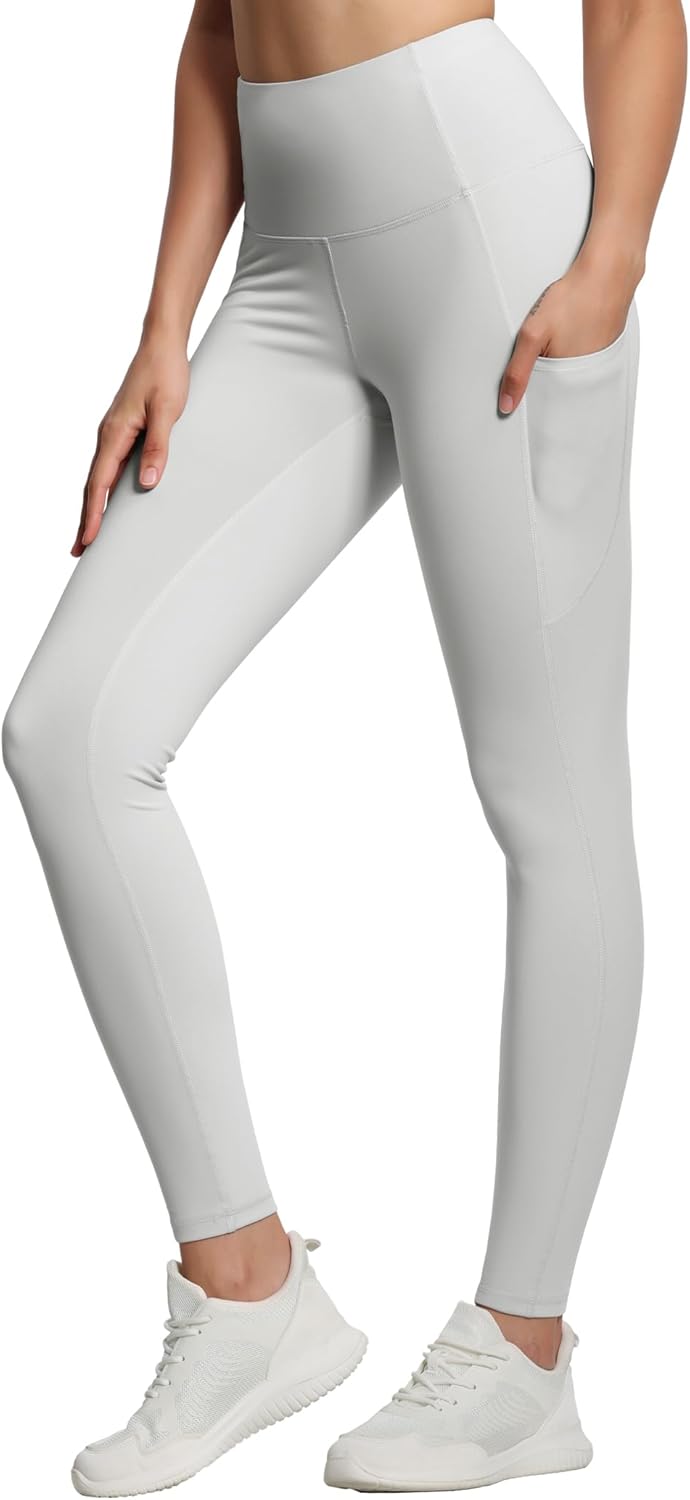 THE GYM PEOPLE Thick High Waist Yoga Pants with Pockets