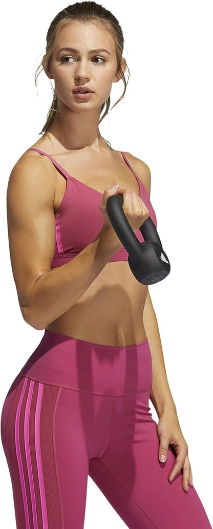 adidas Women's All Me 3-Stripes Bra Sports Bras (Pack of 1)