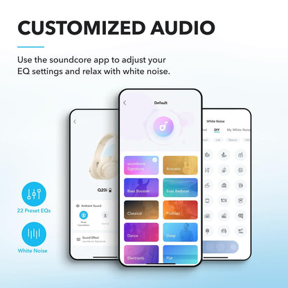 soundcore by Anker Q20i Hybrid Active Noise Cancelling Foldable Headphones
