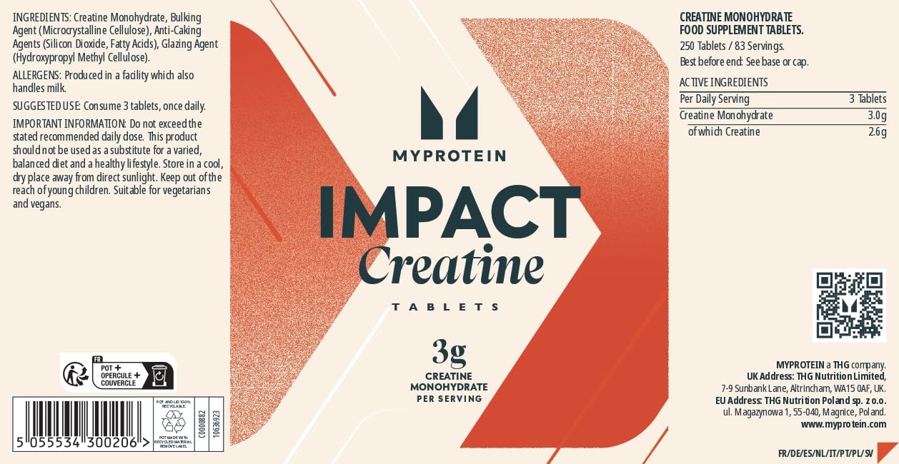 Myprotein Impact Creatine Monohydrate Powder