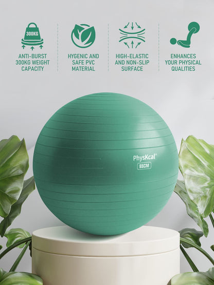 PhysKcal Gym Ball 55-85cm Exercise Swiss Ball