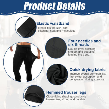 AUYAO Men's Compression Tights Leggings