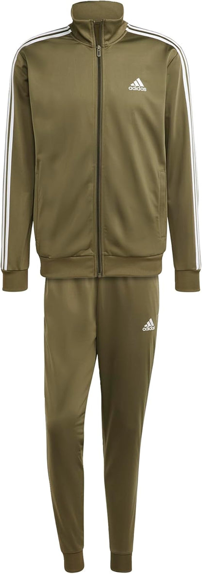 adidas Men's Basic 3-Stripes Tricot Track Suit