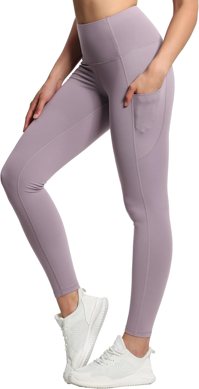 THE GYM PEOPLE Thick High Waist Yoga Pants with Pockets
