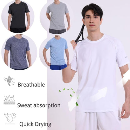 fovdtaa 5 Pack Mens Short Sleeve Crew Neck Gym T Shirt Workout Running Tops Mens Breathable Athletic Shirts Short Sleeve Sport Tops