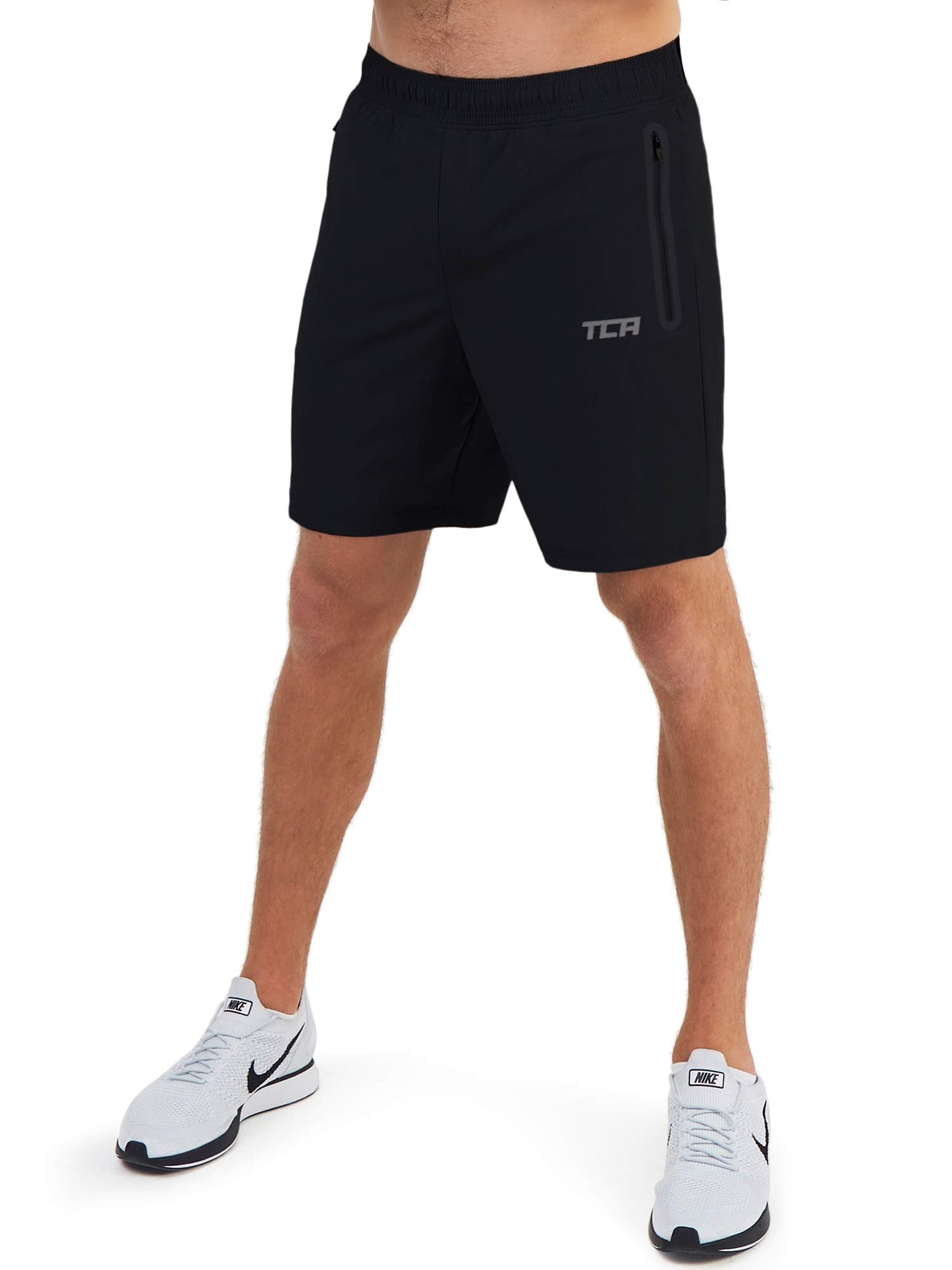 TCA Elite Tech Lightweight Mens Running Shorts Men Gym Shorts with Zip Pockets