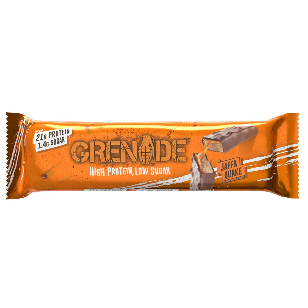 Grenade High Protein, Low Sugar Bar - White Chocolate Cookie, 12 x 60 g