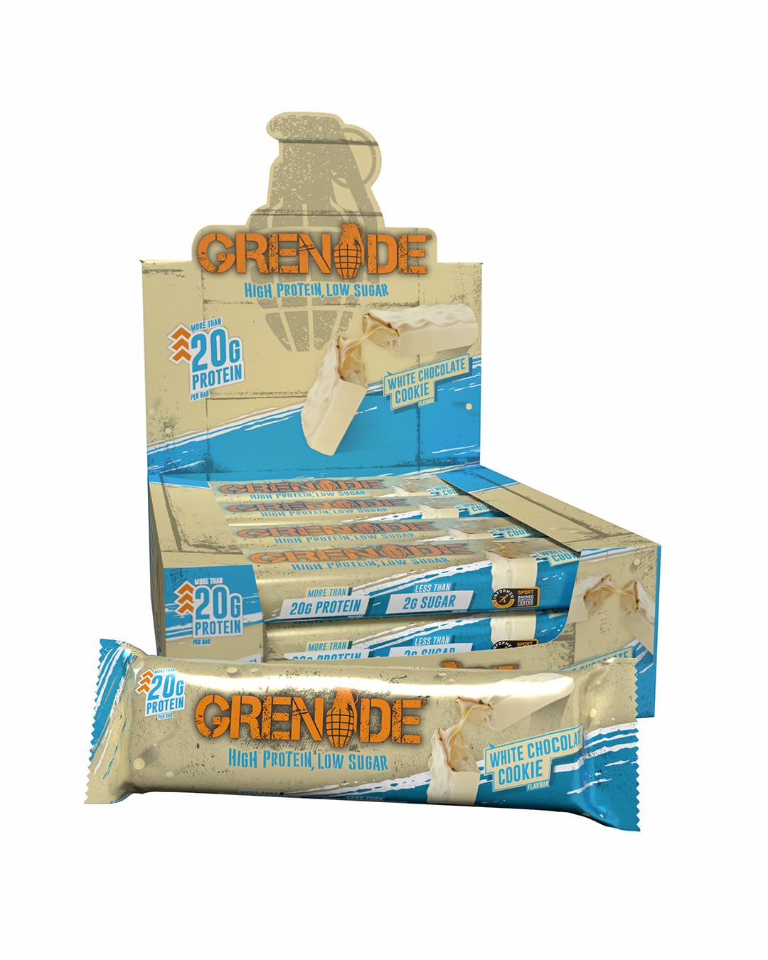 Grenade OREO Protein Bar - High Protein, Low Sugar, 12 x 60 g