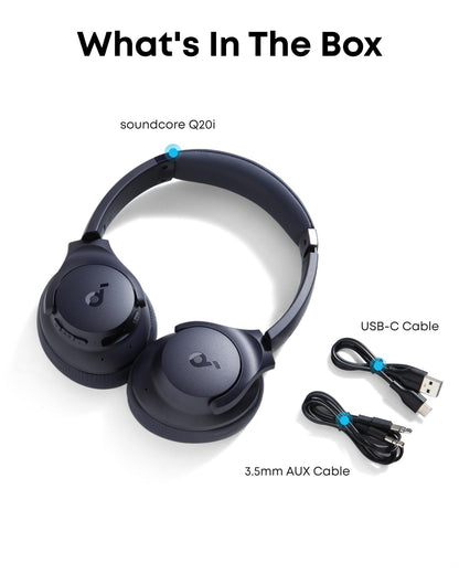 soundcore by Anker Q20i Hybrid Active Noise Cancelling Foldable Headphones