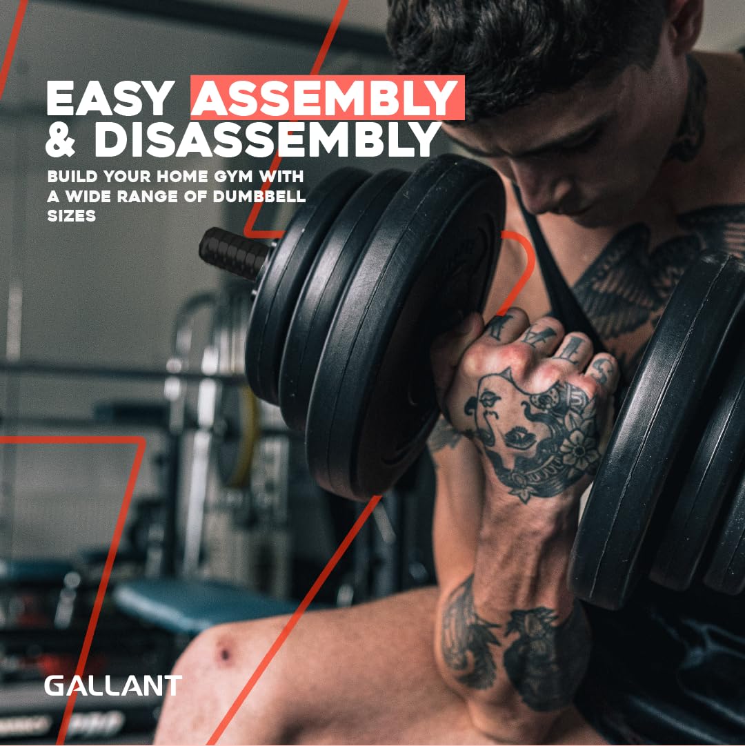 Gallant Adjustable Dumbbells Set, Hand Free Weights Dumbbells Set for Strength Training, Weight Lifting, Bodybuilding- Weight Sets for Men and Women